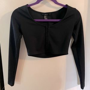 Forever 21 Long Sleeve Crop Top